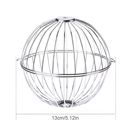 13cm Stainless Steel Rabbit Feeder Ball Dish Pet Bunny Hay Grass