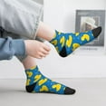 thumbnail image 2 of Pofeuu Rubber Duck Print 30cm Socks, Adult Running Hiking Socks for Youth and Adult, 2 of 7