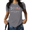 Grey, variant on UNISHE Women's Inspirational Wildflower Graphic Tee "Consider the Wildflowers" Print - Botanical Short Sleeve Crewneck Summer Top, Casual Floral Shirt for Ladies