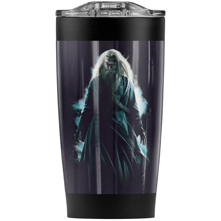 Harry Potter Tumbler 20oz with Lid and Straw Knight Bus Broom Stick Glasses