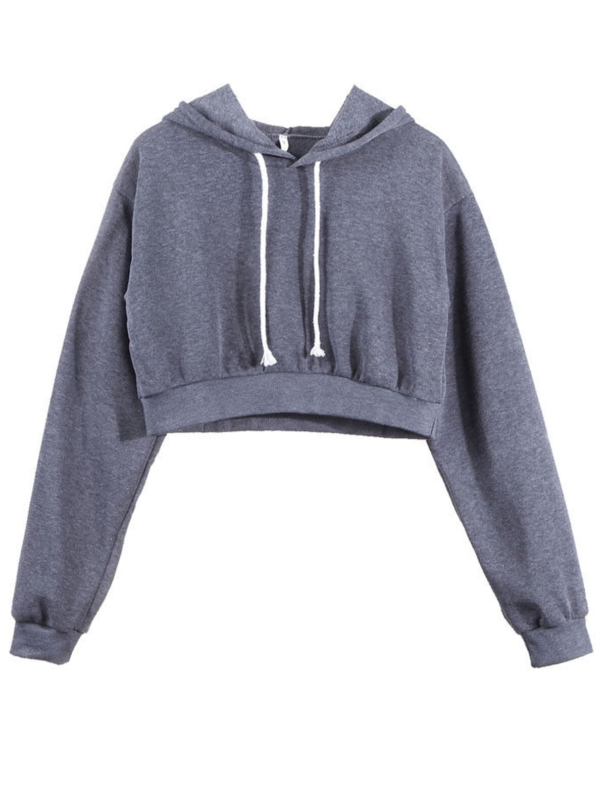 sweater crop hoodie