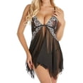 thumbnail image 5 of Sinhoon Sexy Womens Plus Size V Neck Spaghetti Strap Lingerie Pajamas Nightgown, 5 of 5