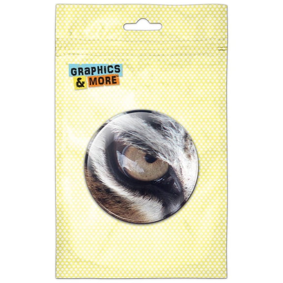 Tiger Eye Pinback Button Pin Badge