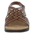 thumbnail image 3 of Easy Spirit Womens Mar Leather Slingback Flat Sandals, 3 of 5