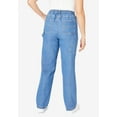 thumbnail image 2 of Woman Within Plus Size Petite Back-Elastic All-Cotton Denim Carpenter Jeans, 2 of 3