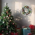 thumbnail image 5 of Christmas Decorations,Artificial Christmas Wreath Flocked with Mixed Decorations,Handmade Floral Berry Wreath for Xmas Party Indoors and Outdoors Home Decor,20cm, 5 of 8