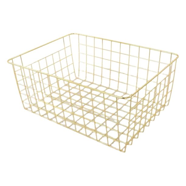 Cateissary A prueba de herrumbre, impermeable, suave, exquisita artesanía, portátil, fácil acceso para el hogar, amplia aplicación, fuerte Almacenamiento y organización del hogar Oro