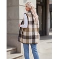 thumbnail image 6 of Zeagoo Women Tunic Vest Plaid Jackets Sleeveless Long Flannel Shirts with Pockets Dressy Fall Winter Trendy, 6 of 6