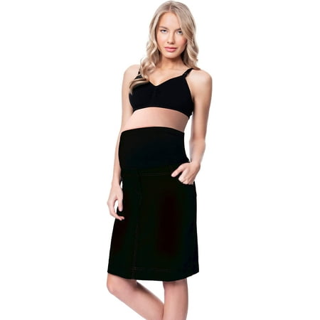 Essentials for Mothers Maternity Pregnant Denim Skirt with Pregnancy ...