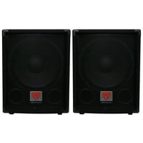 2) Rockville SBG1124 12" 600 Watt Passive 4-Ohm Pro DJ Subwoofers,MDF/Pole Mount