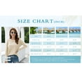 thumbnail image 5 of HOWCOME Fall Long Sleeve Side Split Casual Loose Tunic Womens Blouses, 5 of 5
