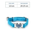thumbnail image 4 of TIMIFIS Cat Collars Cute Crystal Elastic Dog Collar Velvet Bell Heart Shape Pet Necklacce Cat Collar PersonalizedFall, 4 of 4