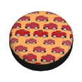 thumbnail image 3 of Gaeub Red Cars 14-17in Tire Cover, Spare Tire Cover, for Camper Caravan, Trailer, Car, Truck, SUV, Jeep - 17 inch, 3 of 9