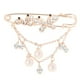 thumbnail image 2 of 2pcs Oro Metal Perla Rhinestone Mariposa Broche Grandes Pernos De Seguridad, 2 of 8