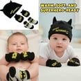 thumbnail image 6 of DC Comics Baby Winter Hat Set, Batman Baby Boy Take Me Home Set 3 Piece Hat, Socks and Mittens for Ages 0-3 Months, 6 of 8