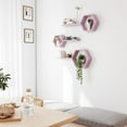 thumbnail image 3 of Wooden Hexagon Floating Shelves Wall Mounted,Set of 6 Pine Hexagon Shelves Display for Photos,Plants,Rustic Honeycomb Shelves for Living Room,Bedroom,Bathroom, Kitchen, Office Decor, Pink, 3 of 18