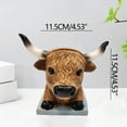 thumbnail image 3 of Wmhnj Figura de vaca de resina con soporte para gafas, organizador de escritorio, estatua de animal funcional, soporte de escritorio para gafas de lectura y objetos pequeños., 3 of 7