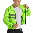 thumbnail image 4 of Packable Cycling Jacket Hooded Running Coat Lightweight Biking Windbreaker, 4 of 8