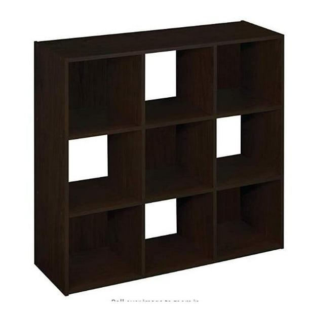 UBesGoo Square 9Cube Organizer,Dark Brown
