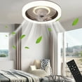thumbnail image 2 of Coffee Ceiling Fan Light 360 Degree Oscillating Remote Control 18.90X18.90X7.48 Inch For Bedroom Restaurant Quiet Timer Function Led, 2 of 6