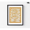 thumbnail image 5 of 70s Sprig IV by Emma Caroline, Retro Warm Nature Decor, Beige Leaves Print, Small Spa Wall Art, Vintage Orange Botanical Wall Art, 5 of 9