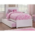thumbnail image 2 of Bowery Hill Twin XL Platform Bed with Trundle in White, 2 of 7