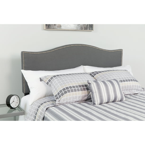 Flash Furniture Upholstered King Size, What Color Furniture With Gray Headboard