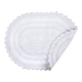thumbnail image 3 of Alfombra de baño DII Crochet Collection reversible, grande, ovalada, blanca DII Decoración Baño, 3 of 8