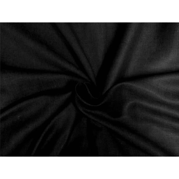 100% Silk linen fabric charcoal black color 54" wide