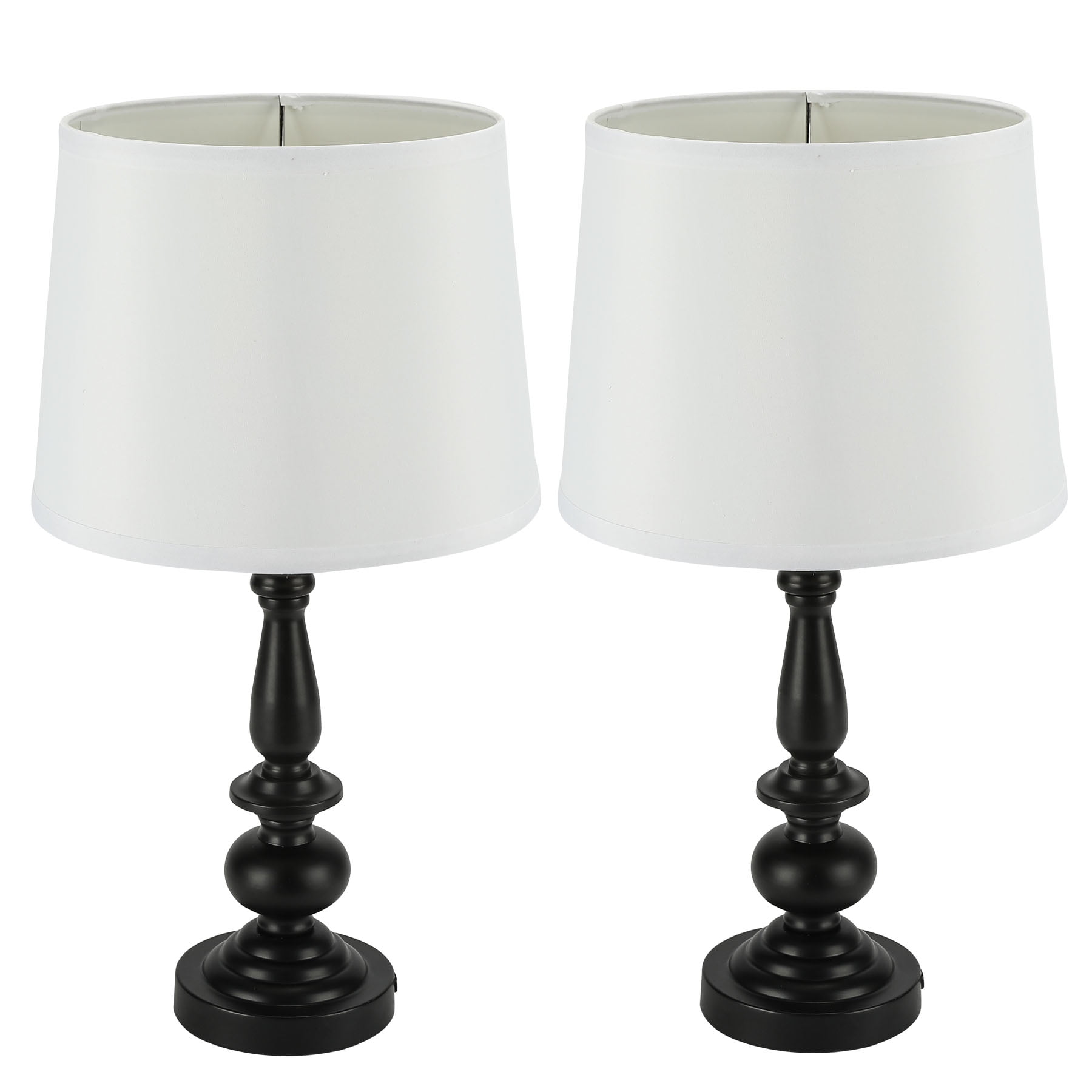 Table Lamp Set 2 Traditional Vintage Desk Lamps On Nightstand Bedroom Light