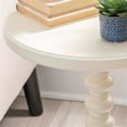 thumbnail image 4 of Linon Tara Table d'Appoint Ronde à Barreaux en Bois Peint Blanc Cassé, 4 of 10