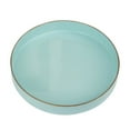 thumbnail image 2 of Benzara Beautiful Mimosa Round Tray, Powder Blue, 2 of 5