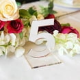 thumbnail image 4 of OnDisplay Luxe Laser Cut Mirrored Acrylic Wedding/Party/Event Table Numbers (Silver, 1-10), 4 of 5