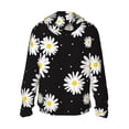 thumbnail image 3 of Daiia Daisies Flowers UPF 50+ Sun Protection Hoodie Jacket Lightweight Long Sleeve Sun Shirt for Women Men with Pocket Hiking Outdoor-Small, 3 of 9