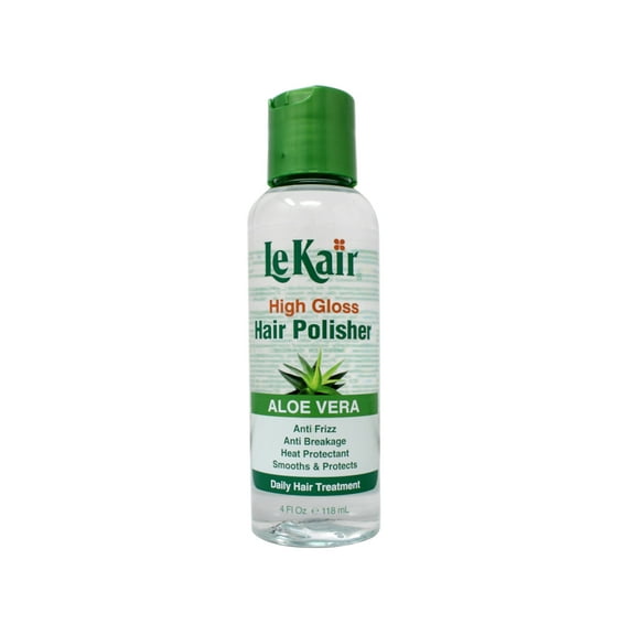 LeKair High Gloss Hair Polisher with Aloe Vera, Anti Frizz, Anti Breakage, Heat Protectant, Smooths & Protects Daily Hair Treatment 4 fl. Oz