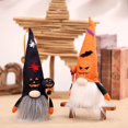 thumbnail image 2 of Gnomos de Halloween Decoraciones de Halloween Elfo de Felpa Hecho a Mano Paquete de 2 muñecas suecas sin rostro Enano escandinavo para Halloween Adornos de Mesa para el hogar Decoración de Granja Rega, 2 of 5