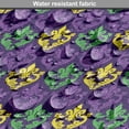 thumbnail image 5 of Mardi Gras Dog Crate Cover, Antique Old Fashioned Motifs in Mardi Gras Holiday Colors Tile Pattern, Easy to Use Pet Kennel Cover for Dogs, 35" x 23" x 27", Purple Green Yellow, by Ambesonne, 5 of 6