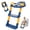Blue, variant on FYJUCPA Kids Potty Training Seat, Detachable Toddler Toilet Seat Ladder with Adjustable Height, PVC Soft Cushion for Toddlers Boys and Girls