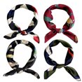 thumbnail image 1 of Coofit 4PCS Neck Scarf Assorted Fashion Professional Hair Scarf Square Scarf for Women, 1 of 10