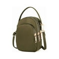 thumbnail image 2 of PULLIMORE Womens Mini Crossbody Bags Cell Phone Purse Casual Water Resistant Nylon Shoulder Strap Wallet Pouch Bag (Green), 2 of 8