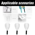 thumbnail image 5 of 3 Pcs Barber Salon Face Shield, Plastic Hairdressing Haircut Face Mask, Reusable Hairspray Shield, 5 of 5