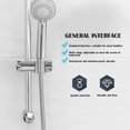 thumbnail image 4 of Soporte de ducha, soporte de ducha de mano impermeable con altura ajustable, para ducha de mano, soporte de ducha de mano reemplazable, cabezal de ducha de 25 mm de diámetro, ABS cromado--, 4 of 5