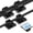 Black, variant on 30 Pcs Adhesive Cable Clips for Cord Management Under Desk Nightstand Phone PC Charger Plug Speaker TV Cord Holder Keeper Hook Wall Wire Organizer Car Dash Cam Ethernet Christmas Light (Clear, Small)