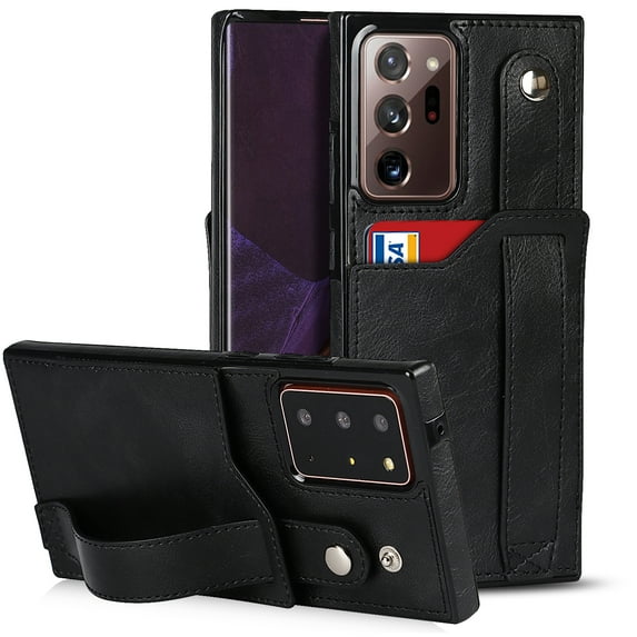 For Samsung Galaxy Note20 Ultra Crazy Horse Texture Shockproof TPU + PU Leather Case with Card & For Samsung Galaxy Note20 Ultra
