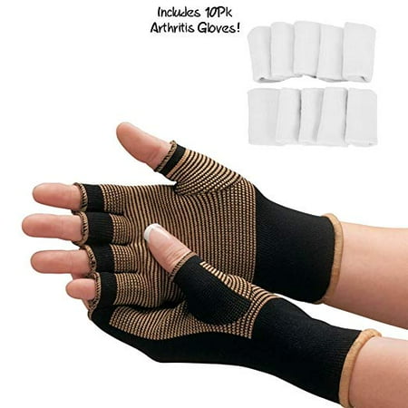 arthritis copper gloves infused typing carpal joints compression glove tunnel sleeves finger everyday hands computer support dialog displays option button