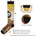 thumbnail image 3 of FREEAMG Thanksgiving Turkey Compression Socks for Men & Women Knee High Stockings for Running, Sport, Hiking & Travel, 3 of 7