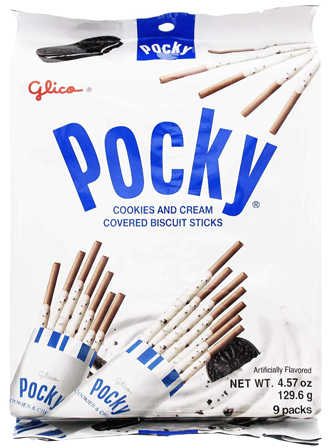 Japanese Snacks Glico Pocky Chocolate Biscuit Stick family 9 Packs Party Pack (3 packs)