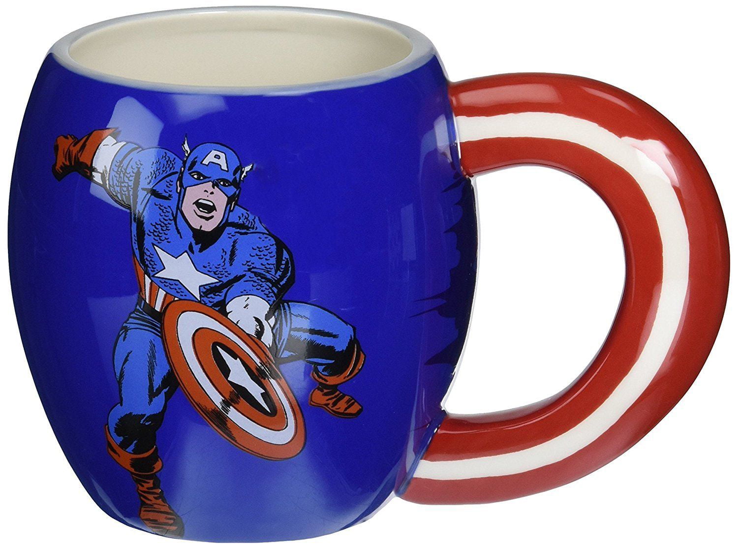 Captain America Sculpted Ceramic Coffee Mug Marvel Comics 