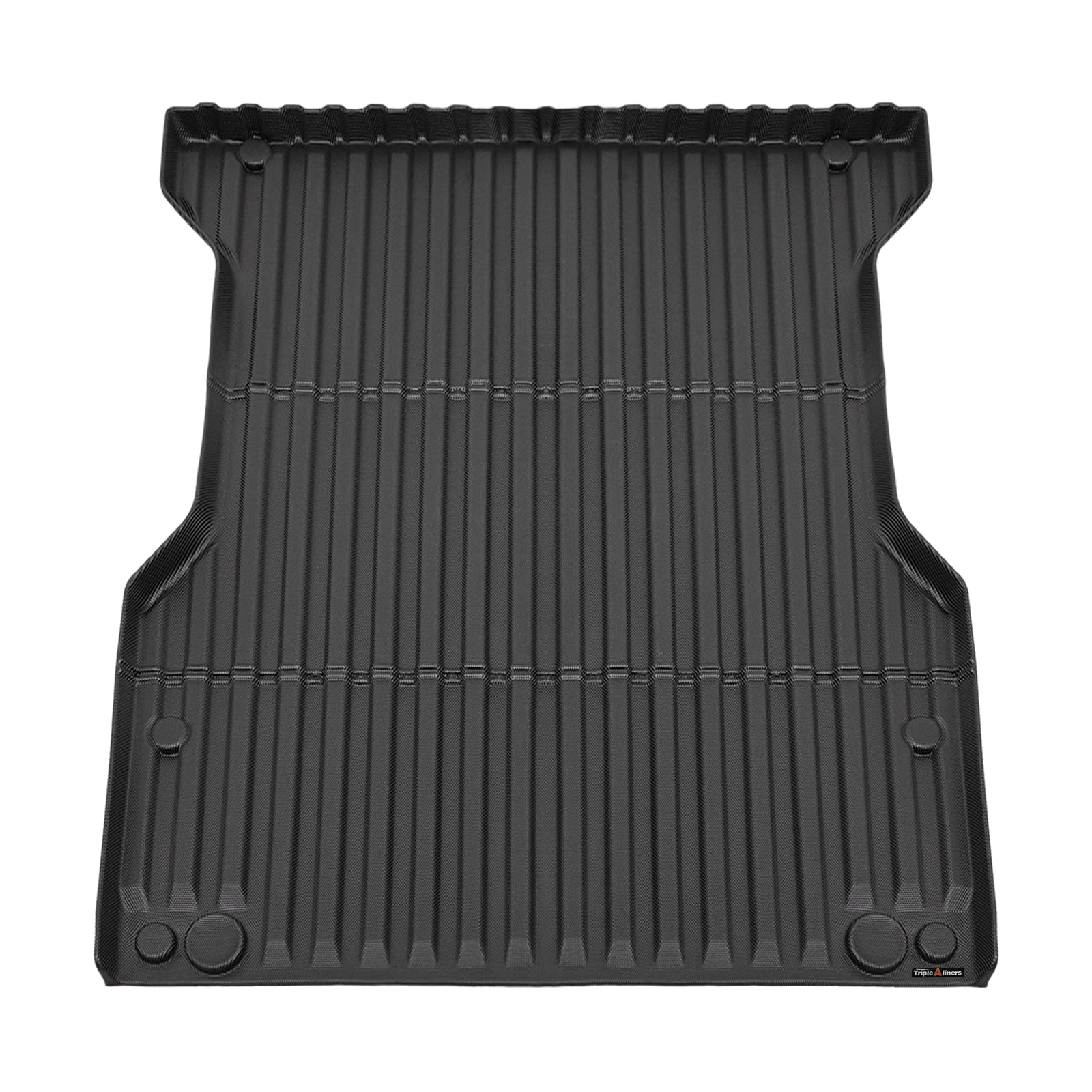 TripleAliners All Weather Floor Mats For 2024 Toyota Tacoma Double Cab - Front & Rear Row, Custom Fit TPE Liners, Automatic Transmission - View #5