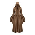 thumbnail image 1 of Cape à Capuche pour Femmes Gothique en Dentelle avec Manches et Boutons, 1 of 6